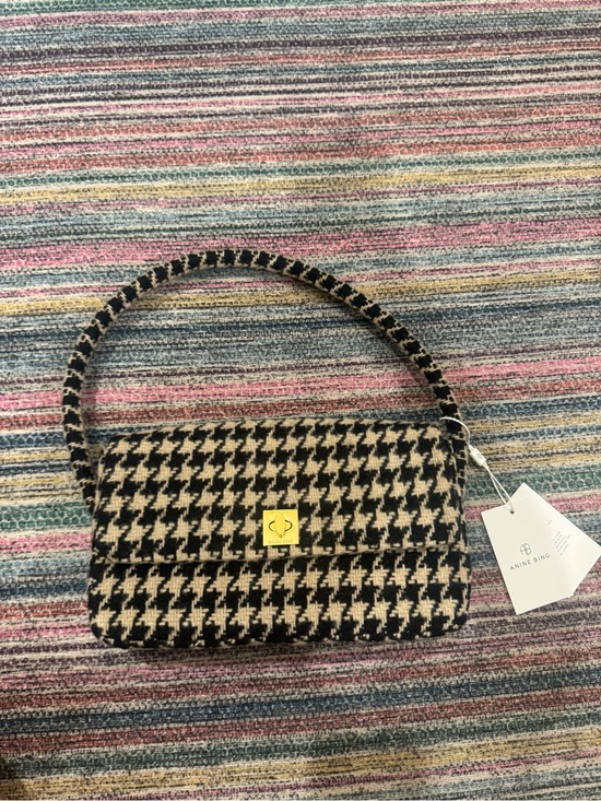 Annie Bing Handbags - NWT Annie Bing Houndstooth bag